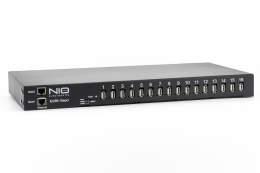 Сетевой концентратор USB NIO-EUSB 16epcl USB/IP хаб на 16 портов с 2 блокоми питания (отказоустойчивый кластер)