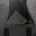 Рюкзак мужской Piquadro Brief2 CA4818BR2/GRN серый/черный нейлон/натур.кожа