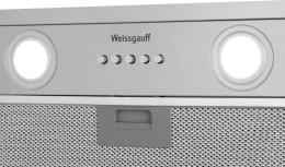 Вытяжка встраиваемая Weissgauff Dubhe 450 Inox нержавеющая сталь управление: кнопочное (1 мотор)