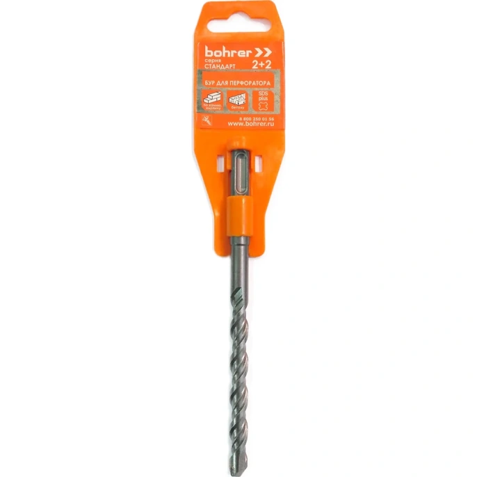 Бур Стандарт (4x100х160 мм; 2 резца + 2 спирали; SDS-Plus) BOHRER 30104160
