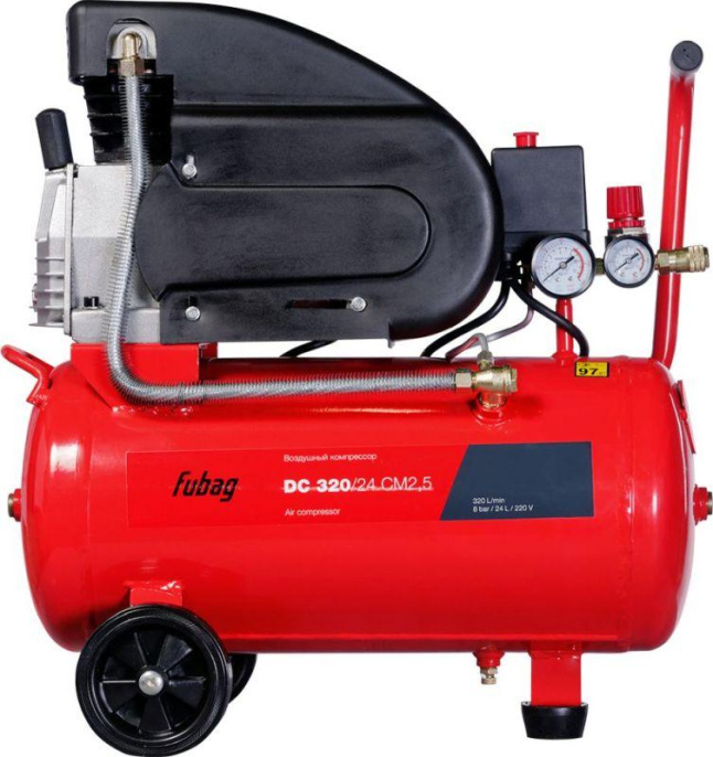 FUBAG DC 320/24 CM2.5 Компрессор [614319530/29838182] {320 л/мин_24л_8бар_1.8кВт}