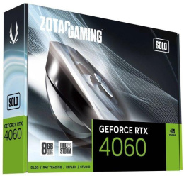 Видеокарта Zotac PCI-E 4.0 RTX 4060 SOLO NVIDIA GeForce RTX 4060 8Gb 128bit GDDR6 2460/17000 HDMIx1 DPx3 HDCP Ret ZT-D40600G-10L