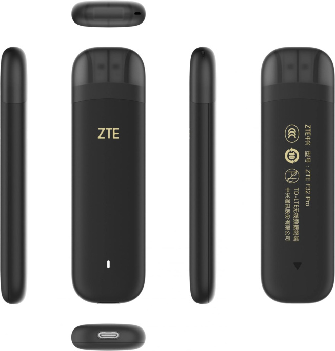 Модем ZTE F30Pro 3G/4G, внешний, черный