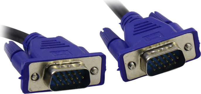 Bion Кабель VGA 15M/15M, экранированный, феритовые кольца, черный, 1.8м [BXP-VGA2-018]