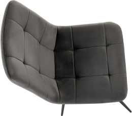 Стул для дома Бюрократ CH-K1 т.серый Holland 18 металл черный на ножках CH-K1_1/HL18