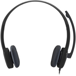 Гарнитура Logitech Headset H151 Stereo black 1 x 3.5мм, кабель 1.8м 981-000587
