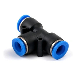 Фитинг пневматический цанговый пластиковый Т-образный PUT 10 HIMPT 00028007932