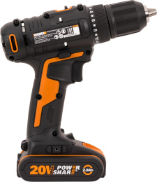 Шуруповерт WORX WX108, 2Ач,  с двумя аккумуляторами