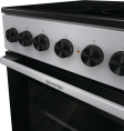 Электрическая плита Gorenje GEC5B20SG, стеклокерамика, инфракрасная, без крышки, серебристый