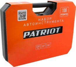 Набор инструментов Patriot SSP-108 108 предметов жесткий кейс