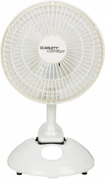 Вентилятор настольный Scarlett SC-DF111S01,  белый