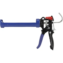 Пистолет для герметика WorkPro WP224001 230мм (2-ступенчатая регулировка, механизм без капель, максимальная вместимость 295 мл (10 унций), поворотные бочки на 360°)