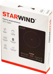 Настольная плита индукционная StarWind STI-1001, стеклокерамика, черный