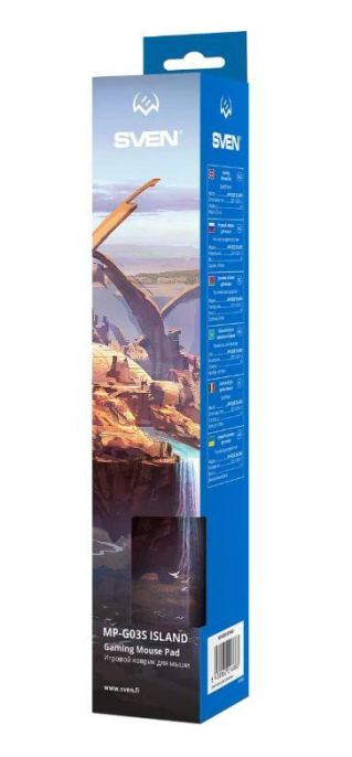 Игровой коврик для мыши SVEN MP-G03S Island 230x200x2мм, ткань + резина SV-016883