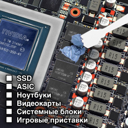 Жидкая термопрокладка ExeGate EX-LQPD (6 Вт/(м•К), 3г шприц с лопаткой) EX296175RUS