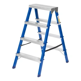 Двусторонняя стальная стремянка РемоКолор 4 ступени 63-0-124