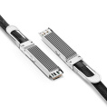 Твинаксиальный медный кабель 0.5m 2ft NVIDIA/Mellanox MCP4Y10-N00A Compatible 800G OSFP Finned Top InfiniBand NDR Passive Direct Attach Copper Twinax Cable for Quantum-2 Switches OSFP-800G-PC005