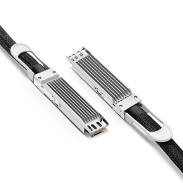 Твинаксиальный медный кабель 0.5m 2ft NVIDIA/Mellanox MCP4Y10-N00A Compatible 800G OSFP Finned Top InfiniBand NDR Passive Direct Attach Copper Twinax Cable for Quantum-2 Switches OSFP-800G-PC005