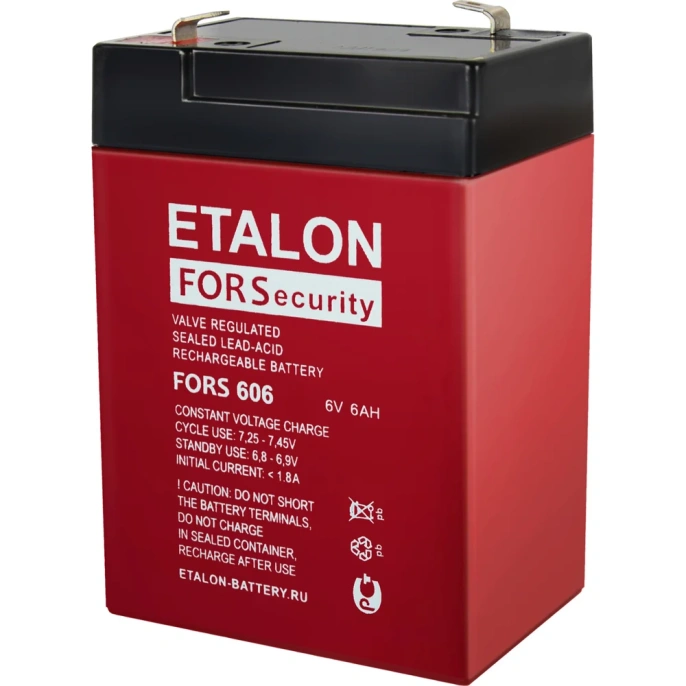 Аккумулятор премиум Магнито-Контакт ETALON FORS 606 6В, 6Ач Etalon Battery 00-00006943