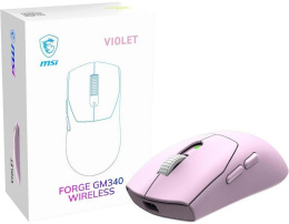 Мышь MSI Forge GM340 W фиолетовый оптическая 12000dpi беспров. BT/Radio USB 5but S12-4301810-HH9