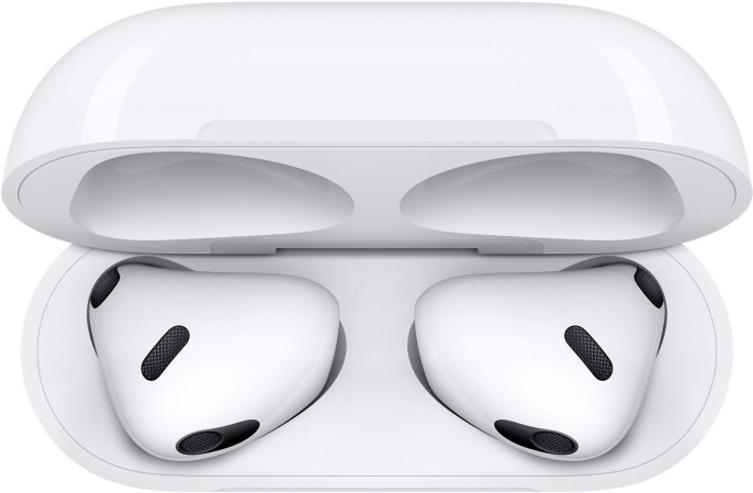 Гарнитура вкладыши Apple AirPods 3 A2565/A2564/A2897 Lightning белый беспроводные bluetooth в ушной раковине MPNY3ZA/A