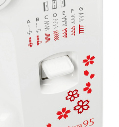 Швейная машина Janome Sakura 95 белый/цветы