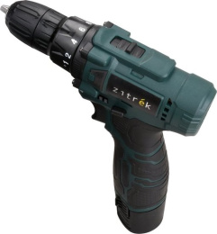 Дрель-шуруповерт аккумуляторная Zitrek Green 12V Plus, 12В, 2x1,5Ач 085-1014