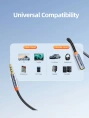 Удлинительный аудиокабель CABLETIME CF19E (CT-AE35M-AG0.5) 0,5 м, стерео 3,5 мм - Black Braided