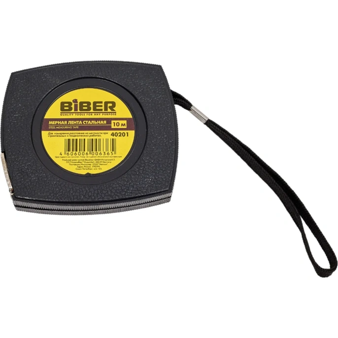 Мерная лента (стальная) 10м Biber 40201 тов-049306