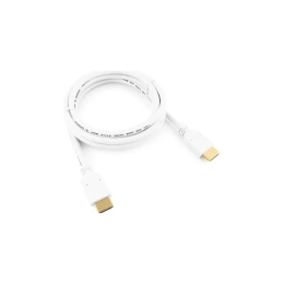 Кабель Cablexpert HDMI v2.0, 19M/19M, 1.8м, медь, белый, позолоченные разъемы, экран, пакет CC-HDMI4-W-6