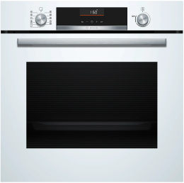 Духовой шкаф Bosch HBG536EW4 (электрический, электронное управление, встраиваемый, с конвекцией, LCD-дисплей, объем: 71л, автопрограммы: 10, количество режимов нагрева: 8, галогеновое освещение, максимальная температура: 275 градусов, очистка: каталитичес