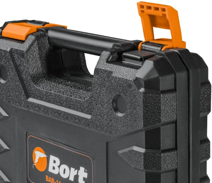 Дрель-шуруповерт Bort BAB-16-BLK, 2Ач,  с двумя аккумуляторами [93414868]