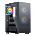 Корпус ACD Citadel 106 ATX, Black, USB3.0*1, USB*2+HD audio ,1*12cm ARGB rear+2*14cm ARGB front ,TG AH-TC6GA-0000