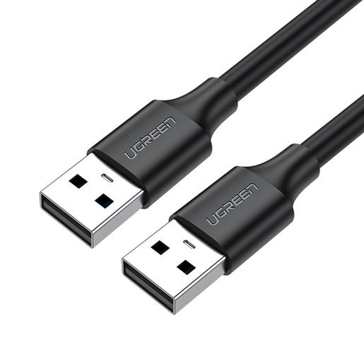Кабель UGREEN US102-10309 USB-A 2.0 (M) to USB-A 2.0 (M), скорость до 480 Мбит/с, 1m, Black