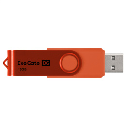 USB-флеш накопитель ExeGate Jet 16GB оранжевый USB2.0, 480Mbps, пластик/металл EX302043RUS