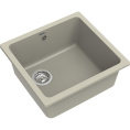 Кухонная мойка RIVELATO RIVELATO Мойка BERKANA 45 1-чаш 485*455, монтаж: универсальный, материал: кварц, цвет: топаз BK-45 topazio