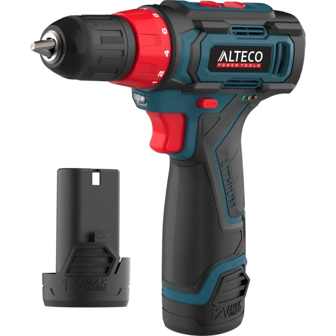 Аккумуляторная дрель шуруповёрт ALTECO CD 12-23 X2 78072