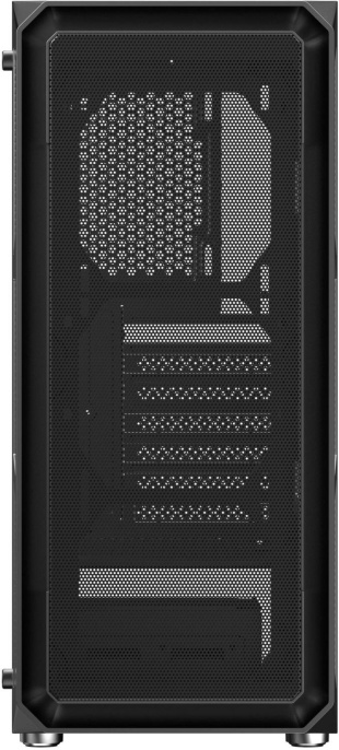 Корпус Оклик OCC-MD301 черный без БП ATX 6x120mm 2xUSB2.0 1xUSB3.0 audio bott PSU