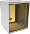 Шкаф коммутационный Suprlan 05-1503 настенный 15U 600x450мм пер.дв.стекл направл.под закл.гайки 70кг светло-серый 25.1кг 750мм металл