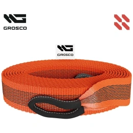 Буксировочный грузовой трос Grosco 80т, 6м, петля/петля, для буксировки авто до 40 тонн BTL8006LL