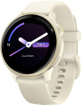 Смарт-часы Garmin Vivoactive 6 Лунное Золото 010-02985-01 синхронизация с Android/iOS, экран AMOLED 1.2", пульсометр, измерение кислорода в крови, GPS, Bluetooth, Ant+, Wi-Fi, корпус: пластик/металл алюминий