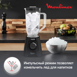 Блендер Moulinex Blendforce LM458810, стационарный, черный