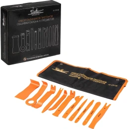 Съемники пистонов обшивки салона Airline 11 предметов, планшет AT-CR-06