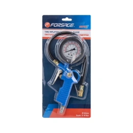 Пистолет для подкачки шин с аналоговым манометром и шлангом Forsage в блистере F-2370G(46923)