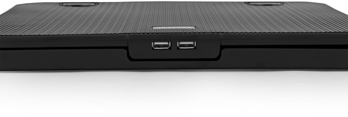 Подставка для ноутбука Buro BU-LCP150-B213, 15", 335х265х22 мм, 1хUSB, вентиляторы 2 х 140 мм, 480г, черный