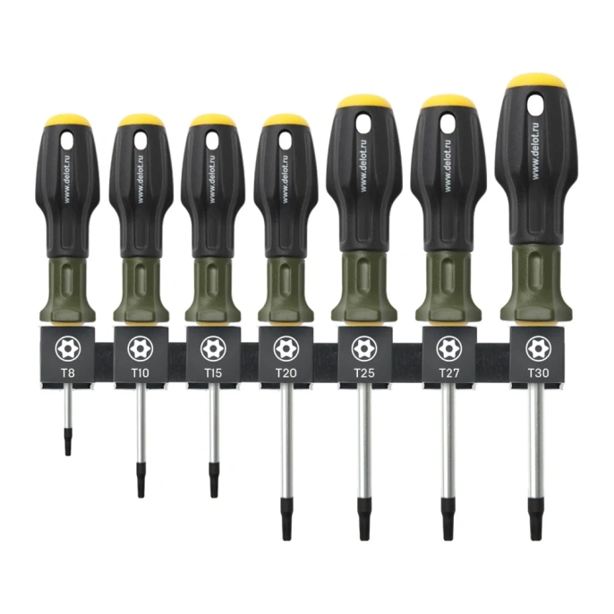 Набор отверток Дело Техники TORX с отверстием, 7шт. 726117