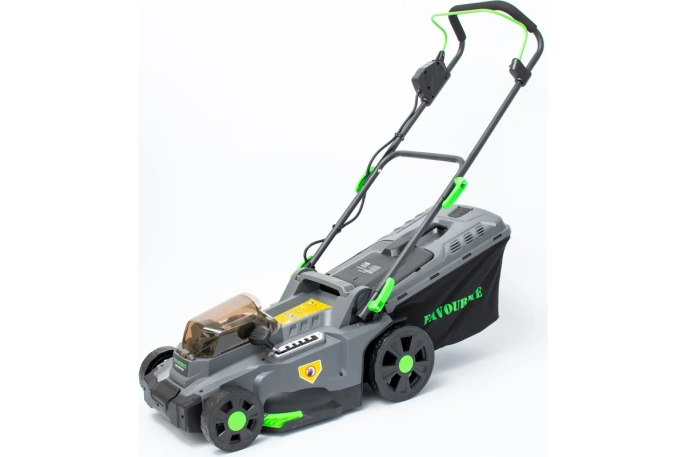 Газонокосилка аккумуляторная FAVOURITE OBS 21 WET PROF 21В+21В, 4Ач, бесщёт. 555021370
