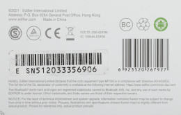 Колонка порт. Edifier MP120 серый мет./серый 8W 1.0 BT/3.5Jack 2200mAh
