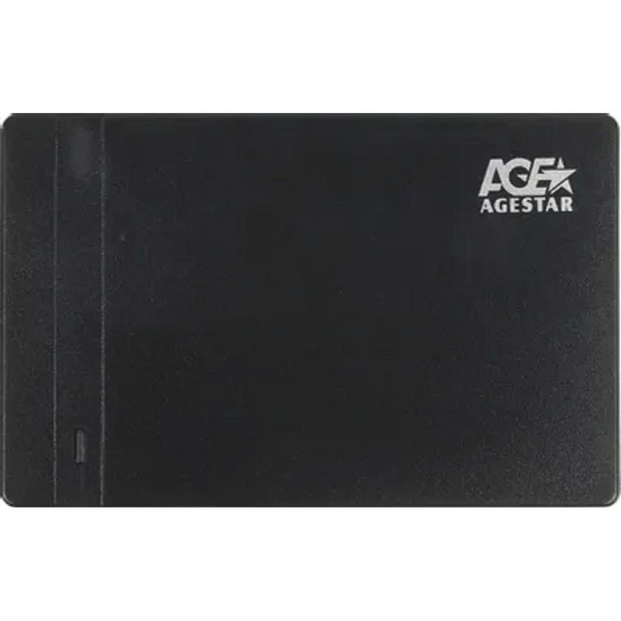 AgeStar 3UB2P3 BLACK пластик, чёрный. UASP USB 3.0 Внешний корпус 2.5" SATAIII HDD/SS