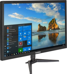 Монитор 23.8" ExeGate EB2400 (TN LED Grade A+, FHD, 1920x1080@60Гц, 16:9, 200cd/m2, 1000:1, 170°/160°, 5ms, D-Sub, HDMI, Flicker-free, кабель HDMI 1.5м, VESA, регулировка наклона (tilt), черный) EX294424RUS